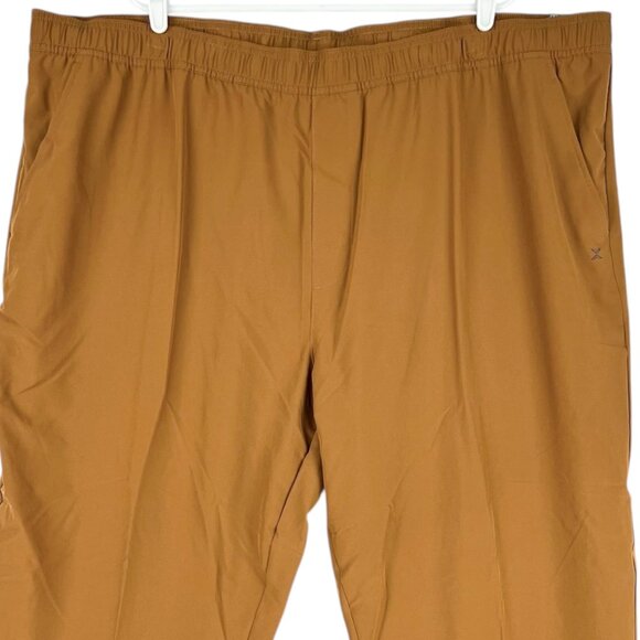 NWT Xersion Men's Pull-on Woven Loose Fit Stretch Brown Pants Big/Tall Size 4XLT - Picture 3 of 10